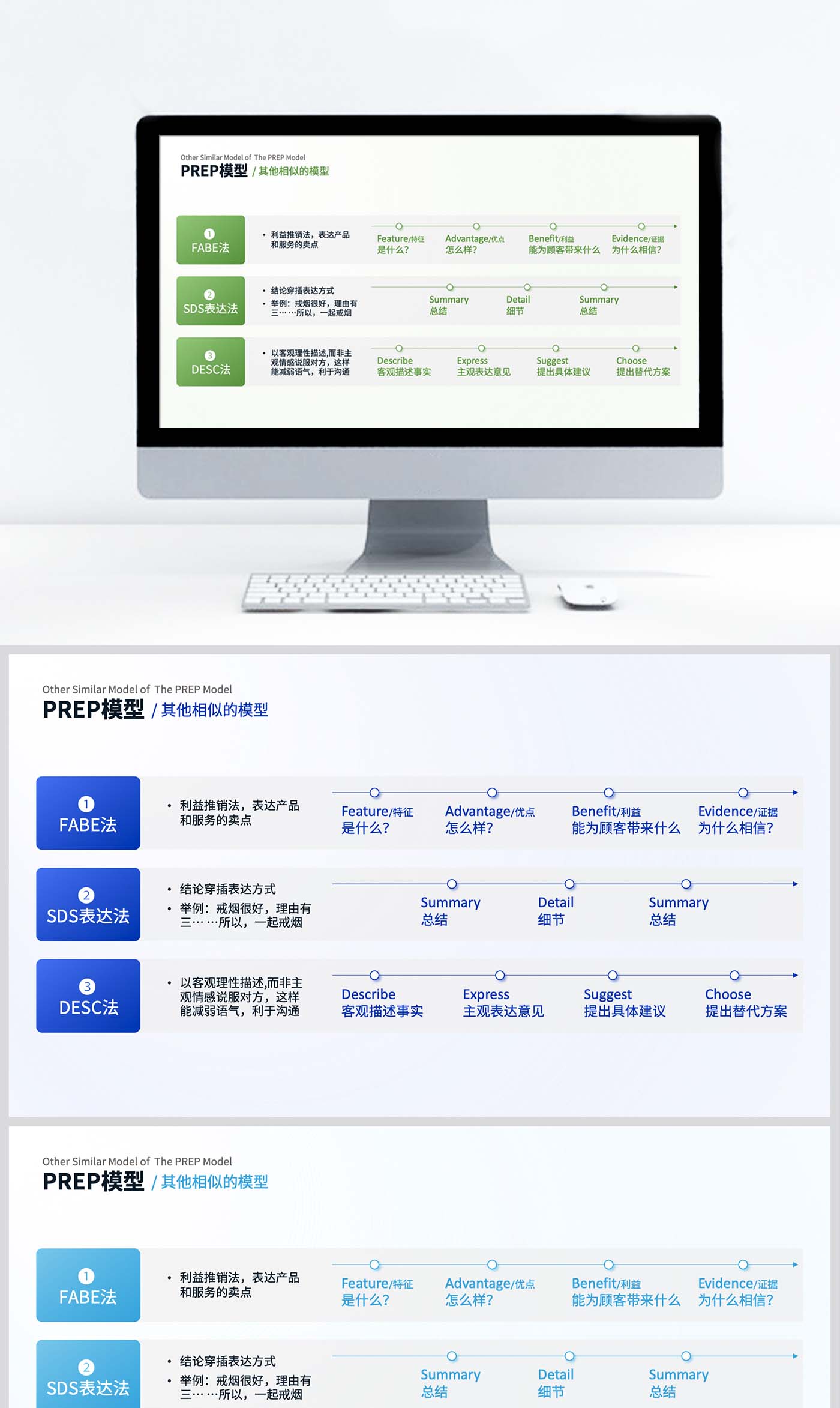 并列结构PPT模板美化设计