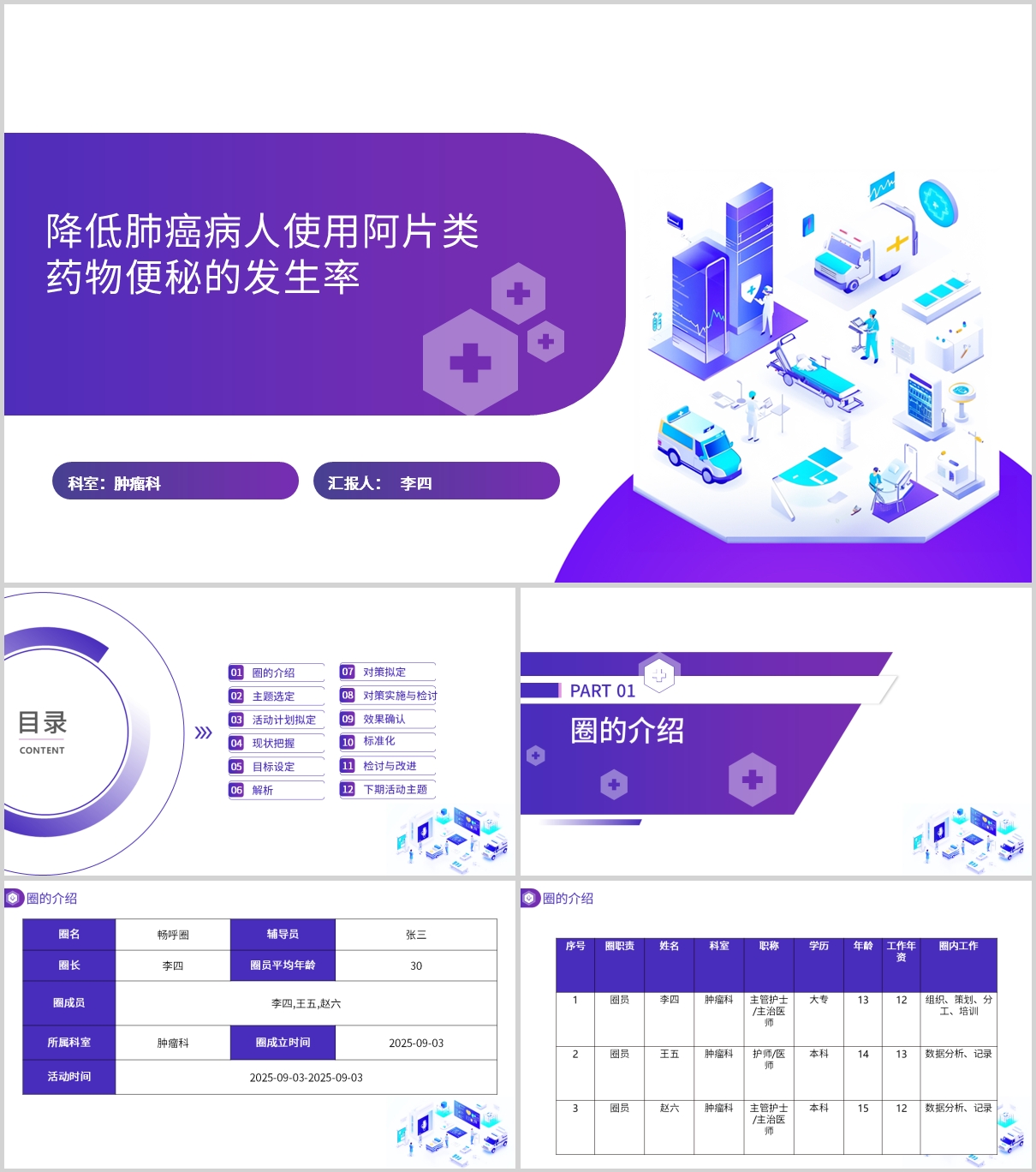 降低肺癌病人使用阿片类药物便秘的发生率品管圈PDCA模板PPT
