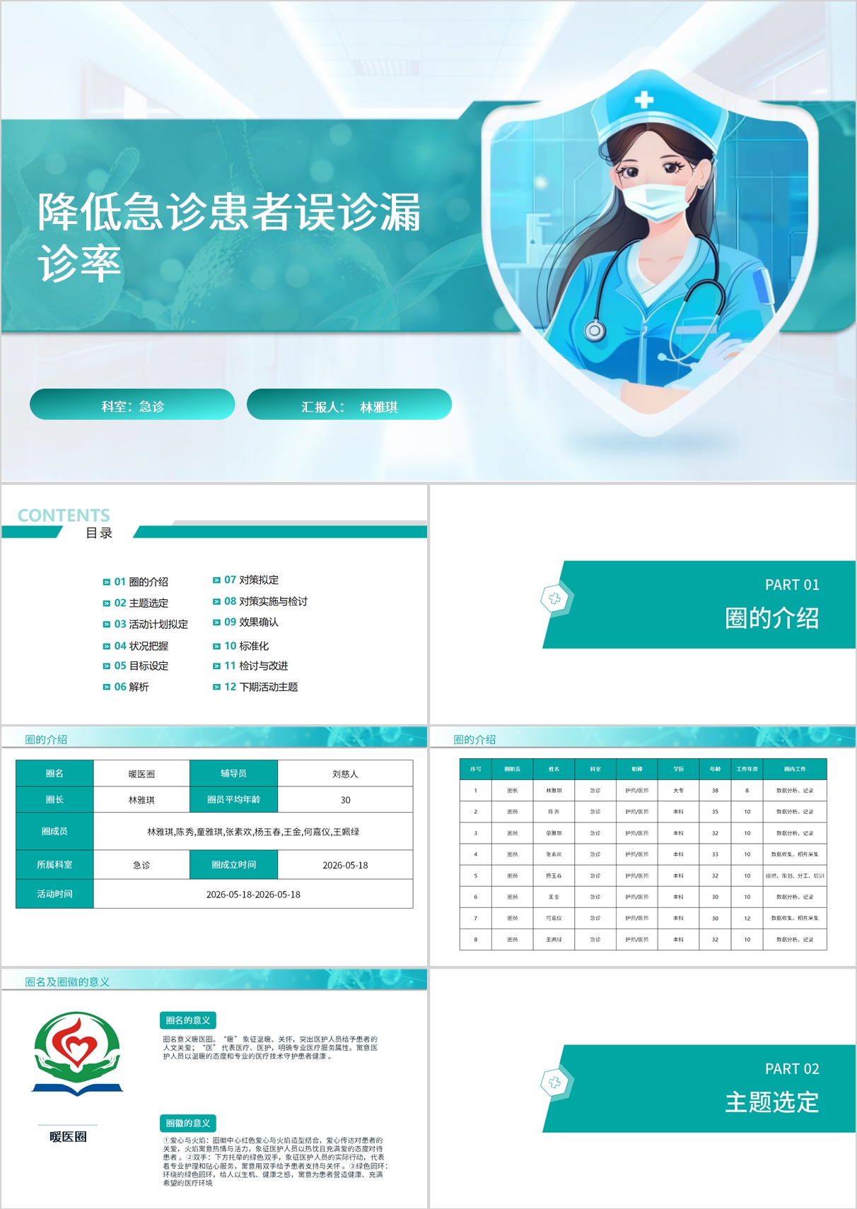 降低急诊患者误诊漏诊率品管圈模版